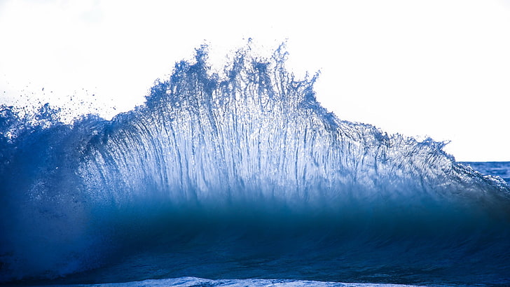 ocean waves, water, waves, HD wallpaper