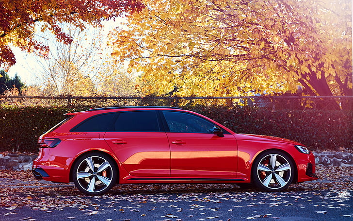 Audi RS 4 Avant, 2018, 4K, HD тапет