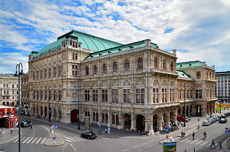 Austria, Vienna, Teatro dell'Opera di Vienna, Sfondo HD HD wallpaper