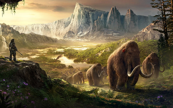 Far cry primal Mammoth 4K HD Desktop, HD wallpaper