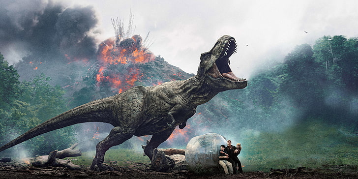 4K, Jurassic World: Fallen Kingdom, 8K, HD тапет