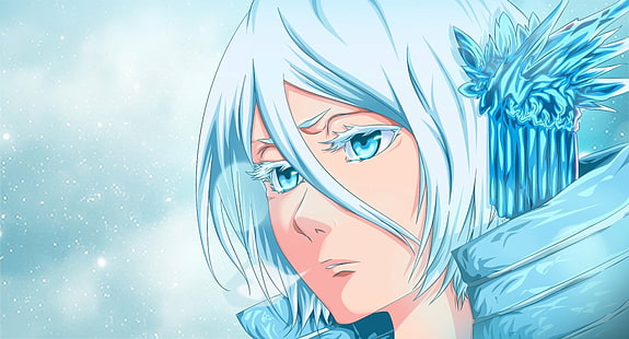 Bleichmittel, Anime, Bankai, Blaue Augen, Blaues Haar, Rukia Kuchiki, Kurzes Haar, HD-Hintergrundbild HD wallpaper