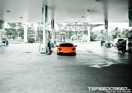 Lamborghini Murcielago, Lamborghini, автомобиль, HD обои HD wallpaper