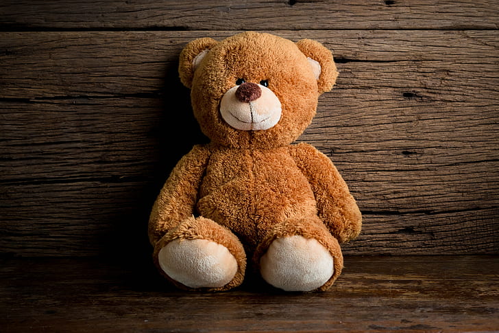 mainan, beruang, kayu, boneka beruang, imut, Wallpaper HD