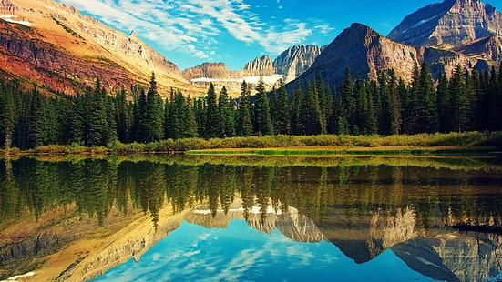 Красиво езеро тапет, HD тапет HD wallpaper