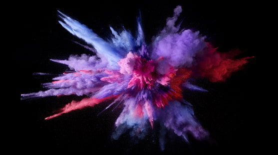 Purple Color Burst HD Wallpaper, ilustración de humo morado y rosa, Computadoras, Mac, manzana, colorido, sierra, macos, macbook, humo, explosión, púrpura, Fondo de pantalla HD HD wallpaper