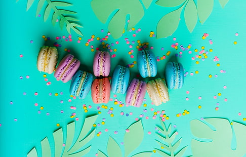 Cibo, macaron, dolci, Sfondo HD HD wallpaper