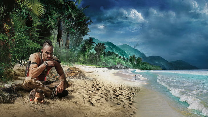 Far Cry 3, ชายหาด, เกม, กราฟิก, hdr, Far Cry 3, ชายหาด, เกม, กราฟิก, วอลล์เปเปอร์ HD