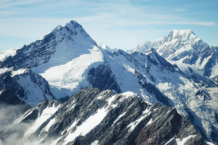 montanhas cinzentas, montanhas, natureza, HD papel de parede