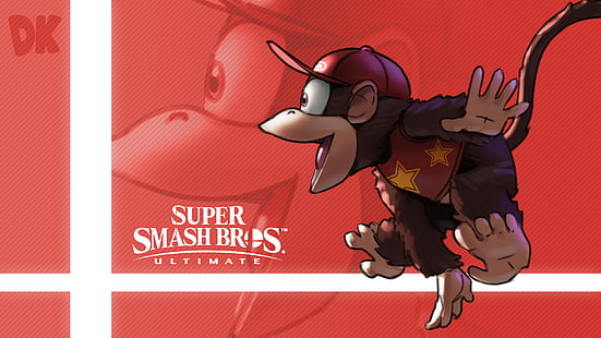 Gra wideo, Super Smash Bros. Ultimate, Diddy Kong, Tapety HD HD wallpaper