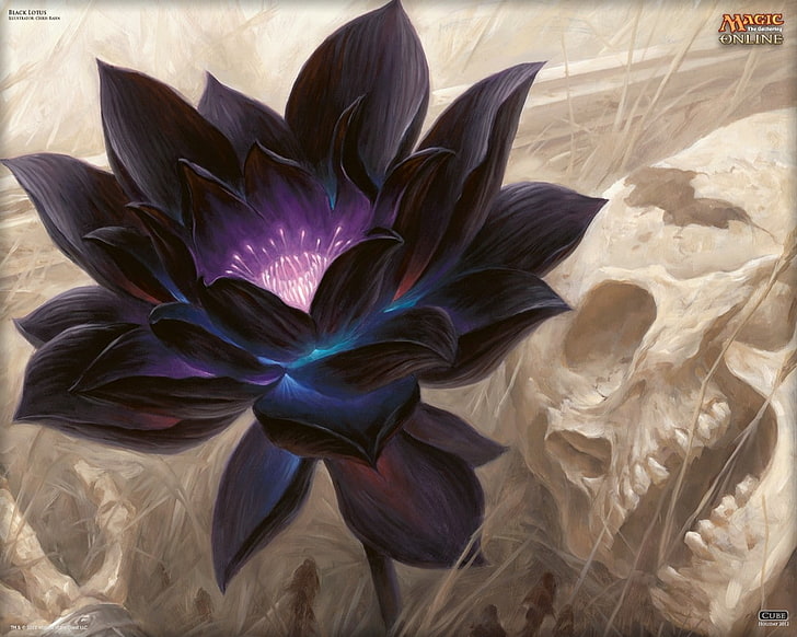 arte de fantasía, Magic: The Gathering, flores de loto, Fondo de pantalla HD
