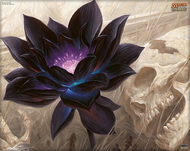 fantasy art, Magic: The Gathering, fiori di loto, Sfondo HD HD wallpaper