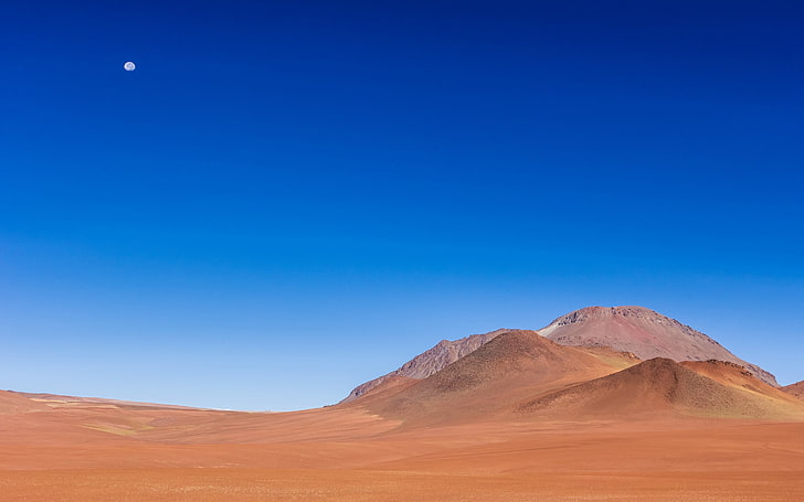 砂漠の砂の空 茶色の砂山 自然 風景 青 空 砂漠 Hdデスクトップの壁紙 Wallpaperbetter