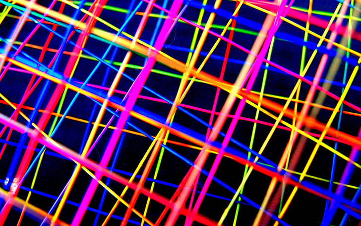 Abstract Colorful Lines, abstract lines, colors, HD wallpaper