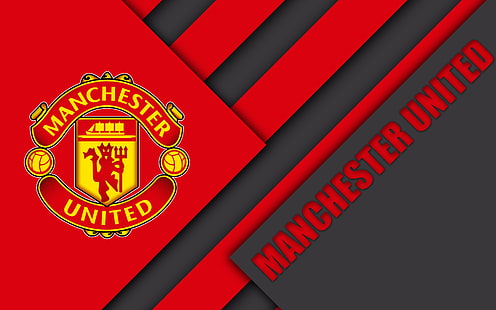 Футбол, Манчестер Юнайтед Ф.С., Логотип, HD обои HD wallpaper