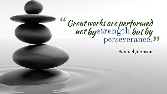 Great Work Quotes, great works are performed not by strength but by perseverance, 1920x1080, HD wallpaper HD wallpaper