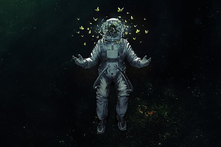 Luar angkasa, Astronaut, Wallpaper HD