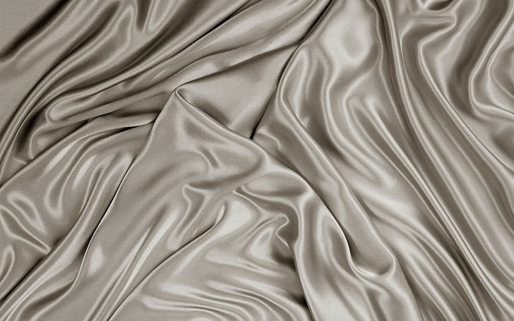Satin, Gray, Silk, Cloth, Texture, HD wallpaper