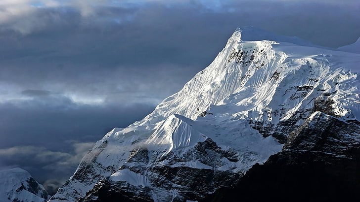 Mont Everest, Népal, montagnes, neige, Fond d'écran HD