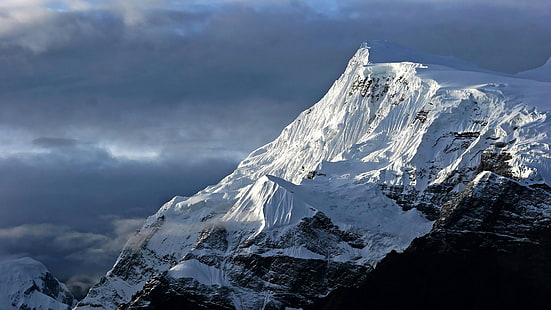 Mount Everest, Nepal, mountains, snow, HD wallpaper HD wallpaper