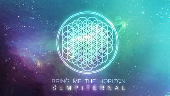 Bring Me the Horizon, logo, lingkaran, bintang, ruang, Wallpaper HD HD wallpaper