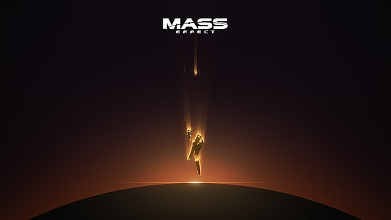 Illustration de Mass Effect, affiche de Mass Effect, Mass Effect, jeu sur ordinateur, jeux vidéo, oeuvre d'art, Fond d'écran HD HD wallpaper