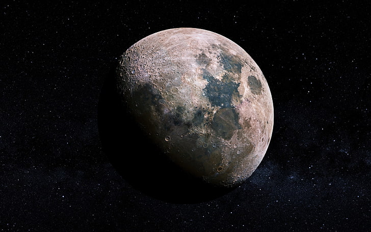 ดวงจันทร์ในวอลล์เปเปอร์ดิจิทัลอวกาศอวกาศดวงจันทร์, วอลล์เปเปอร์ HD