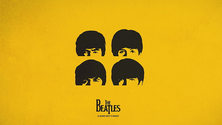 Poster The Beatles, The Beatles, minimalis, Wallpaper HD