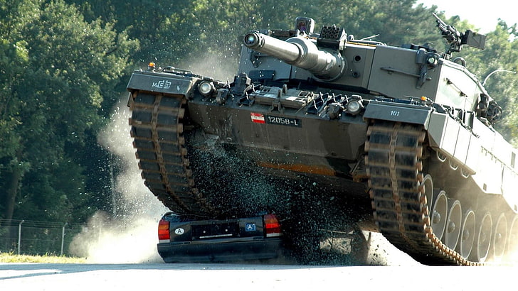 عسكري ، دبابة ، ليوبارد 2 ، القوات المسلحة النمساوية ، سيارة، خلفية HD