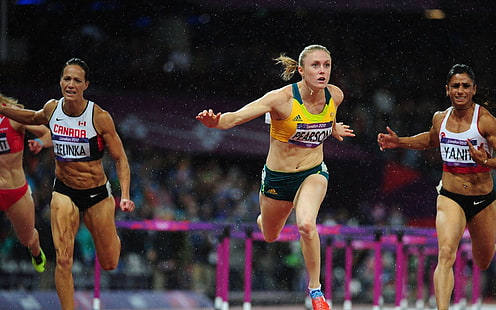 Sally Pearson, Londres, atleta, 2012, atletismo, Fondo de pantalla HD HD wallpaper