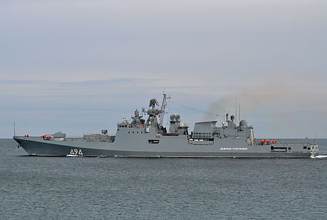 ship, Navy, frigate, guard, Admiral Grigorovich, проек11356, HD wallpaper HD wallpaper