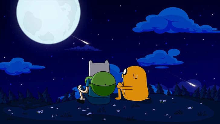 Adventure Time, Jake the Dog, Nacht, HD-Hintergrundbild