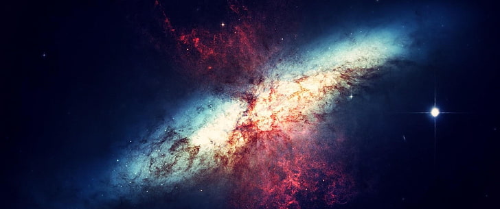 мъглявина спирала, галактика, Месие 82, HD тапет