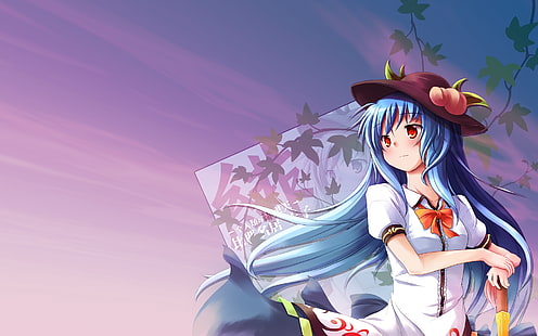 Anime, Hinanawi Tenshi, Hut, Anime Mädchen, HD-Hintergrundbild HD wallpaper