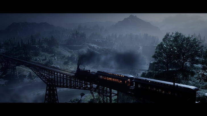 Red Dead Redemption 2, train, Wallpaper HD