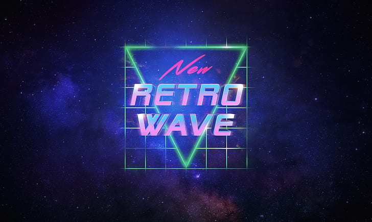 Retrowave, neon, synthwave, Synthpop, HD papel de parede
