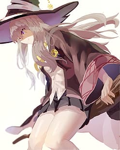 Anime Mädchen, Anime, Porträtanzeige, Majo no Tabitabi, Elaina (Majo no Tabitabi), HD-Hintergrundbild HD wallpaper