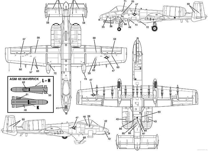 pesawat terbang, cetak biru, bom, bomber, pesawat tempur, jet, militer, pesawat, petir, babi hutan, Wallpaper HD