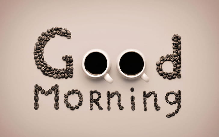 Good Morning Coffee HD, fotografia, mattina, bene, caffè, Sfondo HD