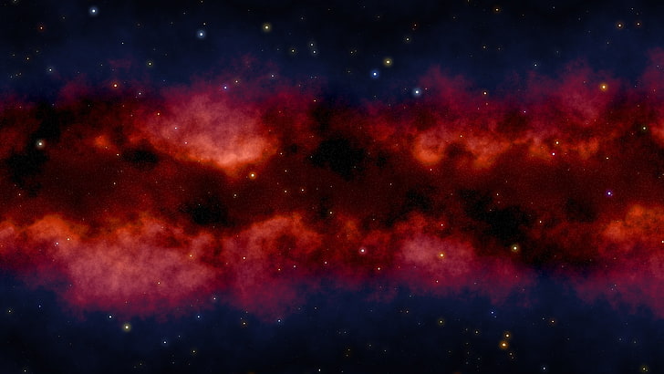 Ilustración de galaxias, galaxias, constelaciones, espacio exterior, Fondo de pantalla HD