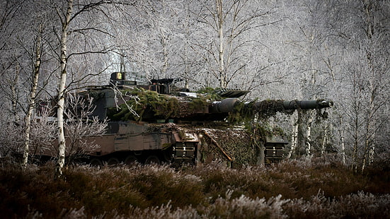 tanque militar leopardo 2 bundeswehr, HD papel de parede HD wallpaper