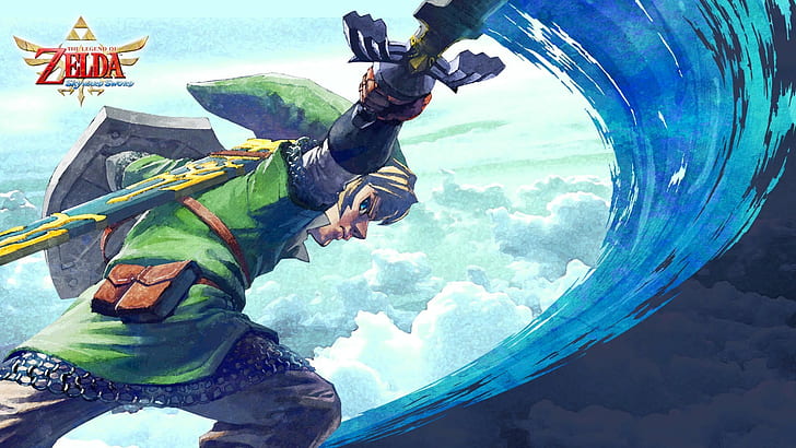 The Legend of Zelda, the legend of zelda: skyward sword, Link, Master Sword, HD wallpaper
