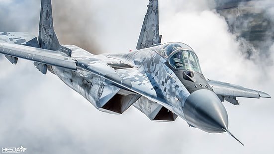 Боец, фенер, МиГ-29, пилот, пилотска кабина, на военновъздушните сили на Словакия, RL, HESJA Air-Art Photography, HD тапет HD wallpaper