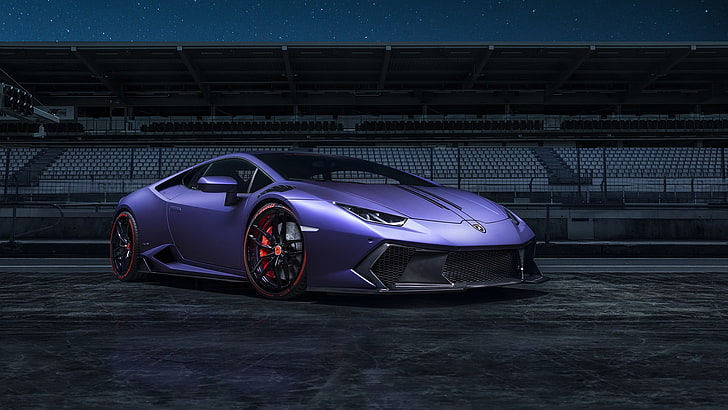 фиолетово-черная самобалансирующаяся доска, автомобиль, суперкар, Lamborghini, Lamborghini Huracan, фиолетовый, HD обои