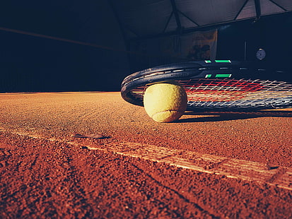 мяч, корт, упражнение, падель, ракетка, спорт, теннис, теннисный корт, HD обои HD wallpaper