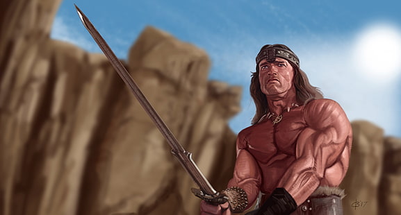 spada, guerriero, Conan, Conan il Barbaro, Sfondo HD HD wallpaper