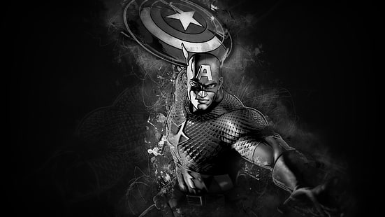 hero, comics, artwork, Captain America, Marvel vs. Capcom 3: Fate of Two Worlds, Marvel Vs. Capcom, HD wallpaper HD wallpaper