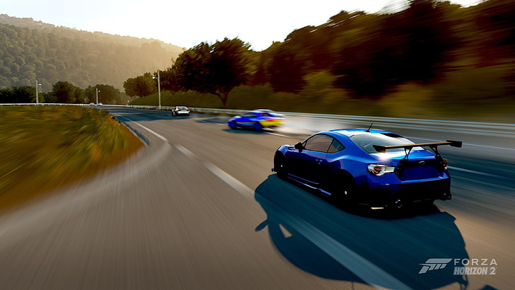 Forza Horizon 2, carro, supercarros, Subaru BRZ Premium, estrada, videogame, HD papel de parede