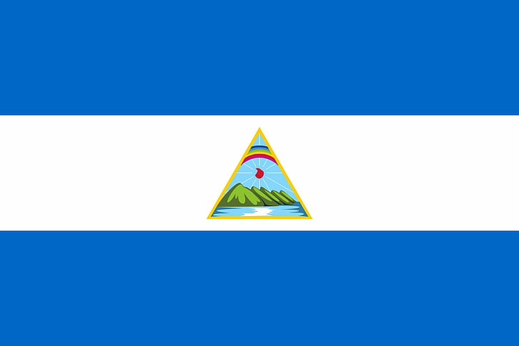 علم 1924 SVG ، 2000 بكسل ، نيكاراغوا، خلفية HD
