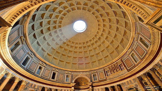 Pantheon, Rome, Italy, Architecture, HD wallpaper HD wallpaper